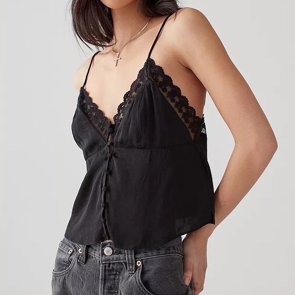 Urban Outfitters Tops - Urban outfitters black top. Size medium but fits like a small